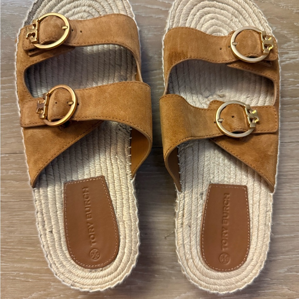 Tory Burch Selby Espadrille Slide Sandals, Size 9.5
